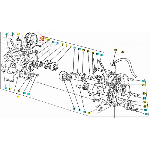 Bussola riduzione carter Cagiva Prima...