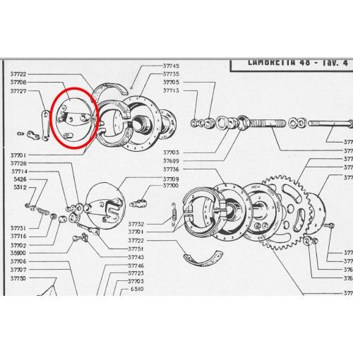 Piatto portaceppi freno anteriore per...