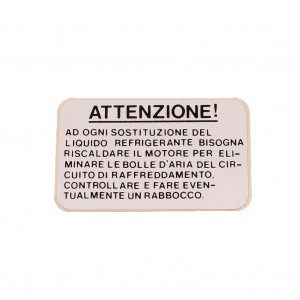 Adesivo Attenzione! del...
