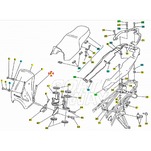 Supporto parabrezza lato sinistro per...