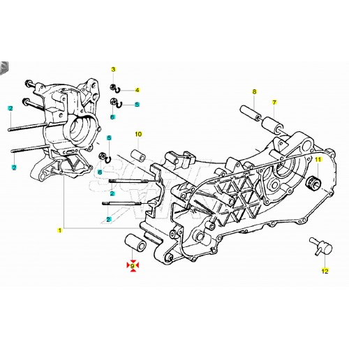 Silent block attacco motore Piaggio...