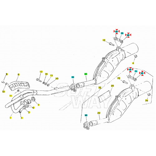 Gommino antivibrante del silenziatore...