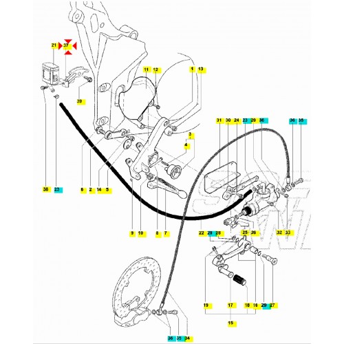 Piastrina fissaggio serbatorio olio...
