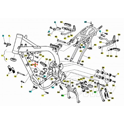 Coppia piastre anteriori fissaggio...