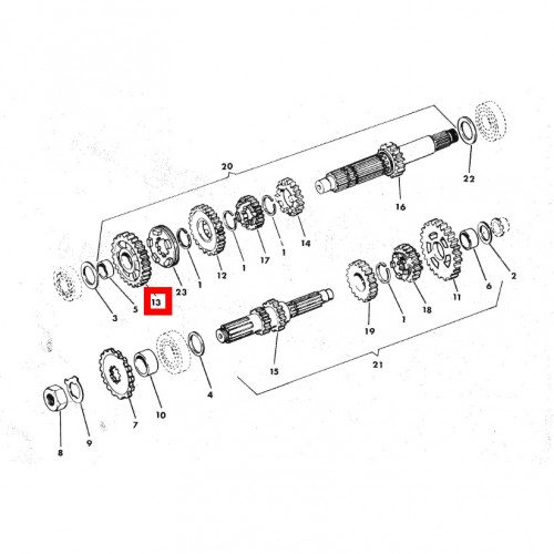 Ingranaggio 5 marcia Cagiva SST 125 -...