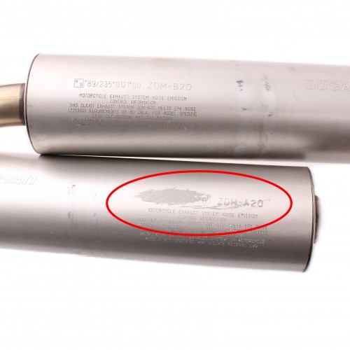 Coppia marmitte per Ducati Superbike...