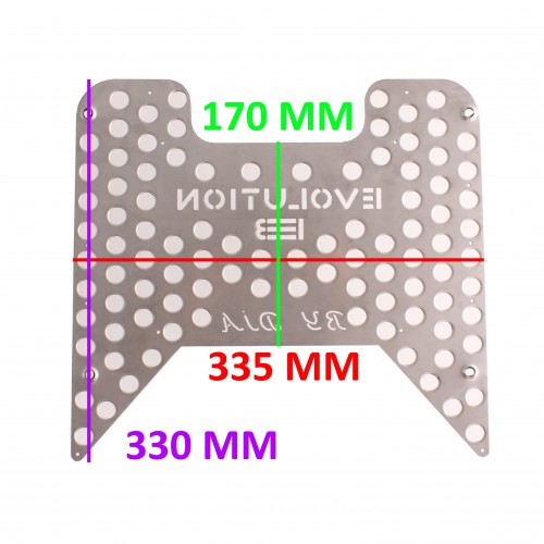 Pedana poggiapiedi in acciaio inox...