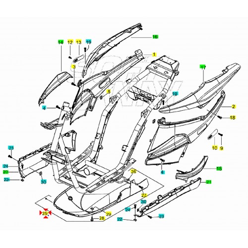 Scudo inferiore del puntone per...