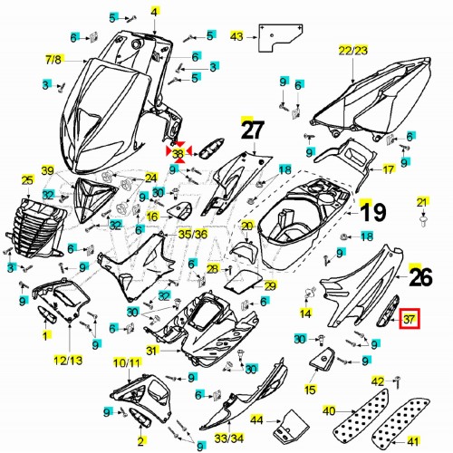 Coppia griglie posteriori per Peugeot...