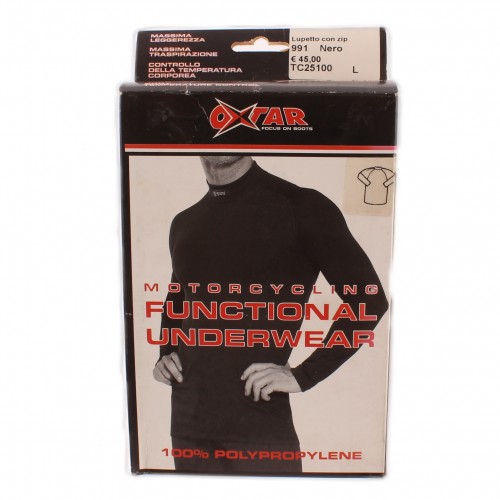 Lupetto con zip Oxtar colore 991 Nero...