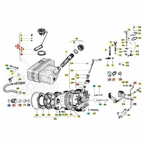 Indicatore riserva benzina Ape 220 cc...