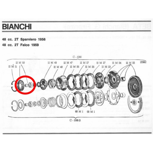 Complessivo disinnesto frizione per...
