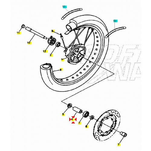 Distanziale interno cuscinetti per...