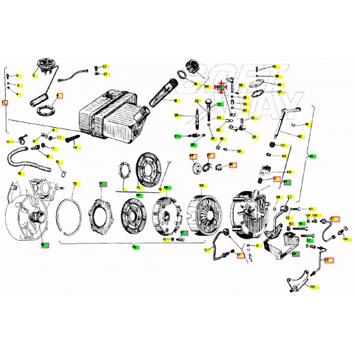 Alberino frizione completo per...