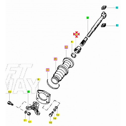 Boccola semiasse per Piaggio Ape 420...