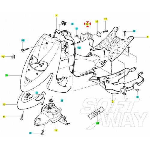 Portello ispezione faro per Gilera...