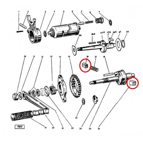 Cricco albero selettore marce per...