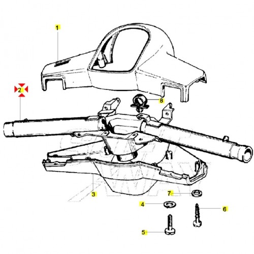 Manubrio Piaggio Cosa 1 CL CLX -...