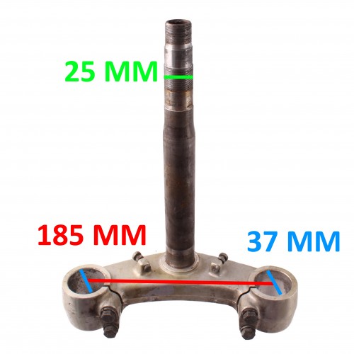 Piastra inferiore forcella con fori...