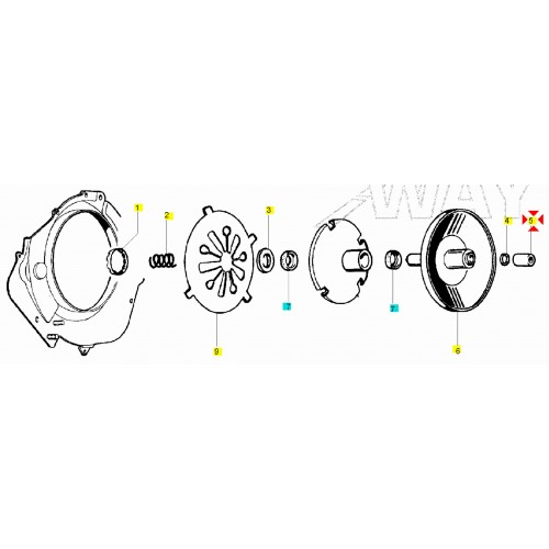 Boccola puleggia motrice per Piaggio...