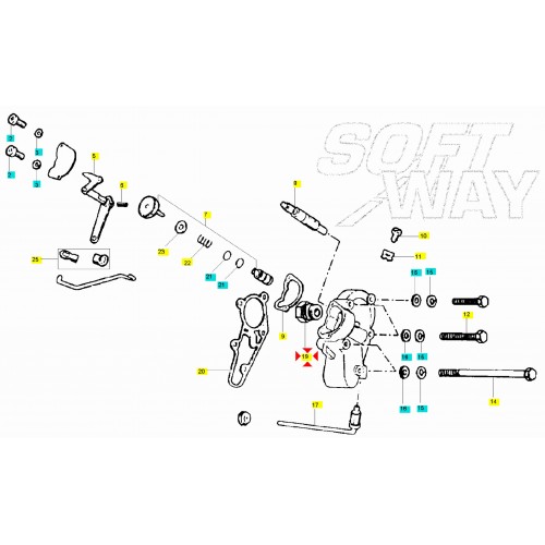 Ghiera pompa olio per Piaggio Vespa...