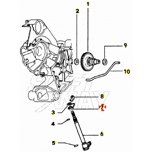 Levetta albero comando gas per...