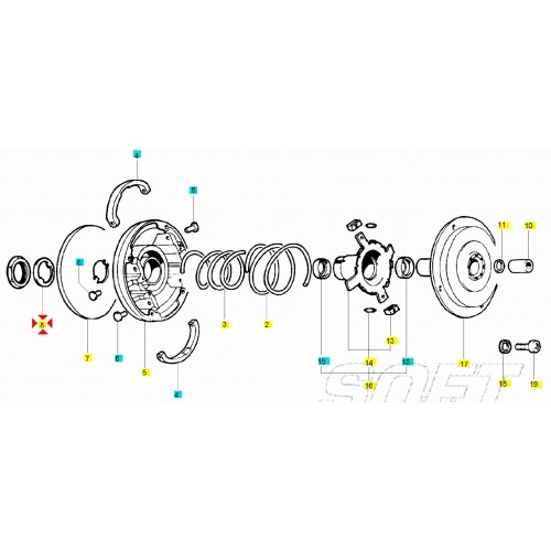 Rondella semipuleggia per Piaggio...