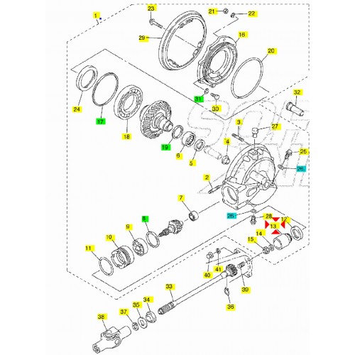 Pignone accoppiamento per Yamaja XJ...
