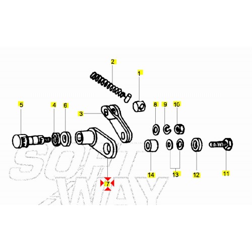 Piastra leva ceppi freno anteriore...