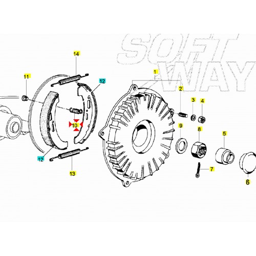 Molla ritorno ceppi freno posteriore...