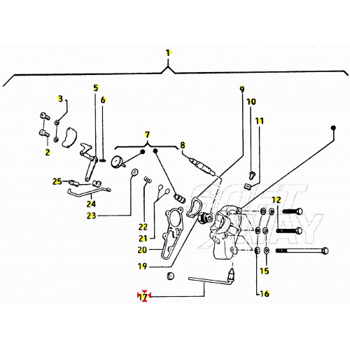 Tubo arrivo olio per Piaggio Vespa...