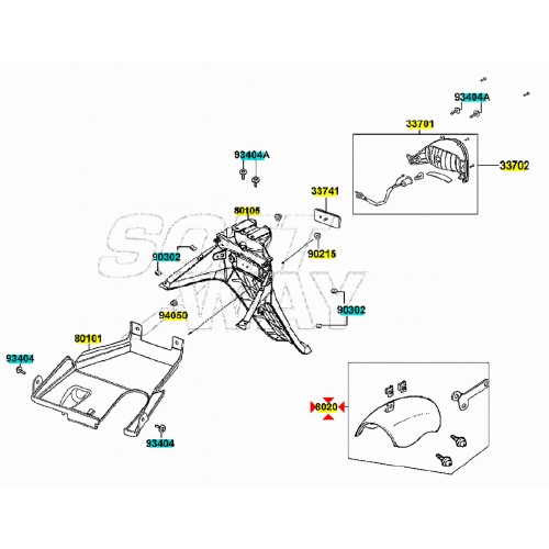 Paraspruzzi copriruota posteriore per...