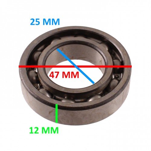 Cuscinetto a sfere da 25 - 47 - 12 mm...