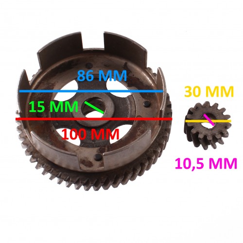 Campana frizione 16 - 63 denti per...