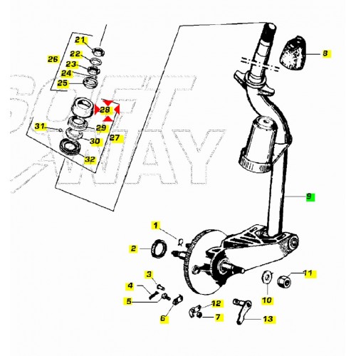 Anello parapolvere Forcella Piaggio...