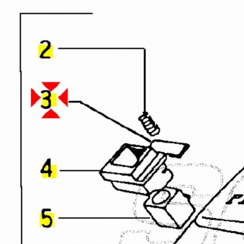 Piastra fermo serratura sella Piaggio...