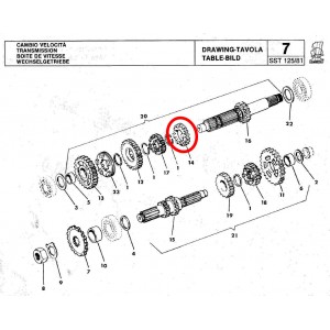 Ingranaggio 2 marcia albero... 2