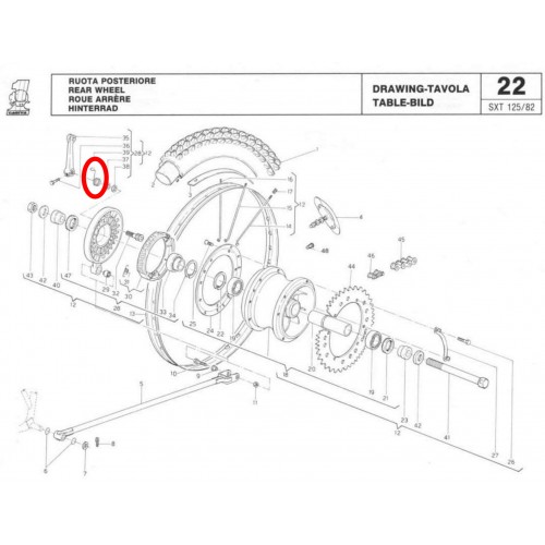 Molla leva ceppi freno anteriore per...