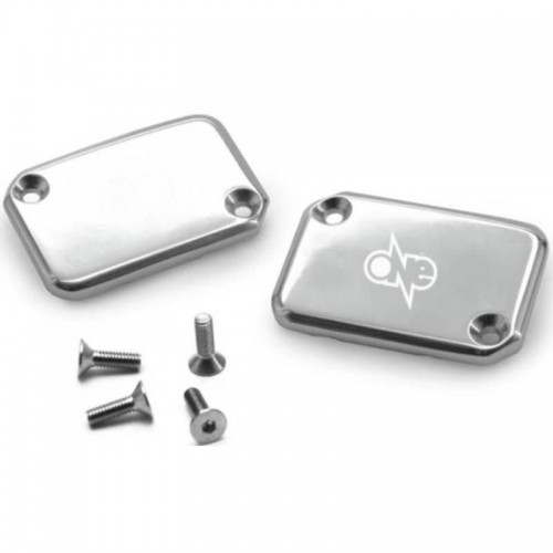 Coppia coperchi pompe freno cromati...