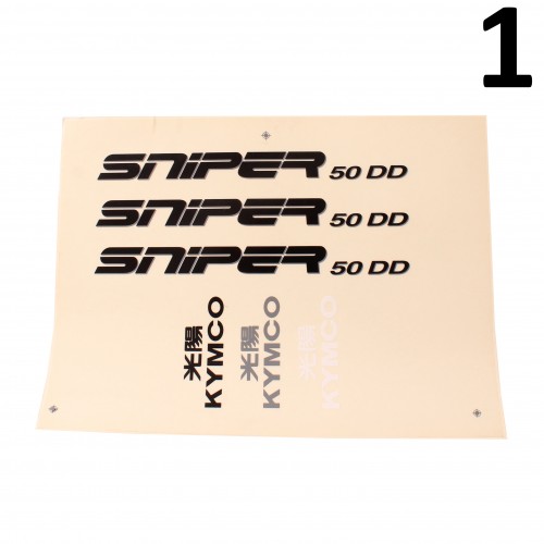 Foglio kit adesivi per Kymco Sniper DD