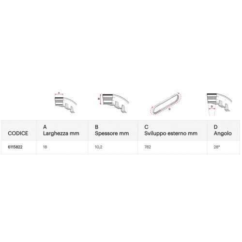 Cinghia per Over Range per scooter...