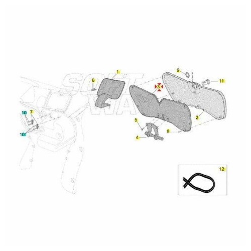 Cornice sportello portaoggetti per...