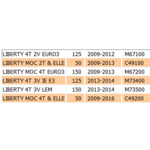 Coperchio portapacchi Piaggio Liberty...