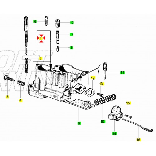 Vite regolazione valvola gas per...