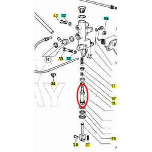 Pistone pompa freno per Ape... 2