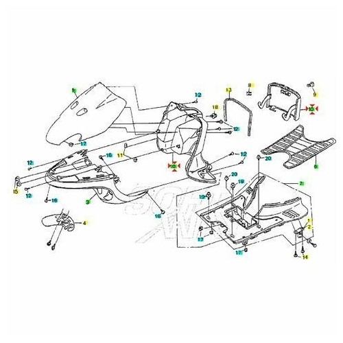 Sportello bauletto Cagiva City...