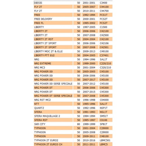 Volano scooter Piaggio Gilera 50 -...