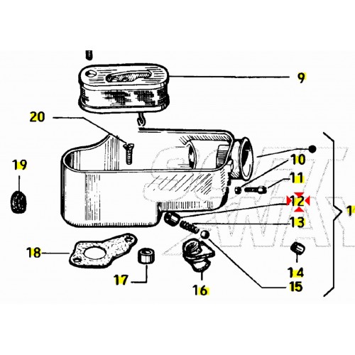 Boccola vaschetta carburatore per...