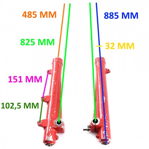 Coppia steli forcella Fantic Rider
