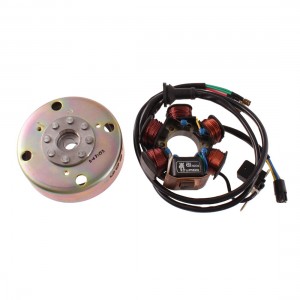 Volano con statore per...